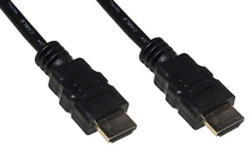Link LKCHDMI50 HDMI-Kabel 4Kx2K, vergoldete Kontakte, 5 m, Schwarz von LINK