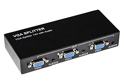 Link lkvga14 Splitter VGA 4 Ports verstärkt 500 MZH mit Audio von LINK