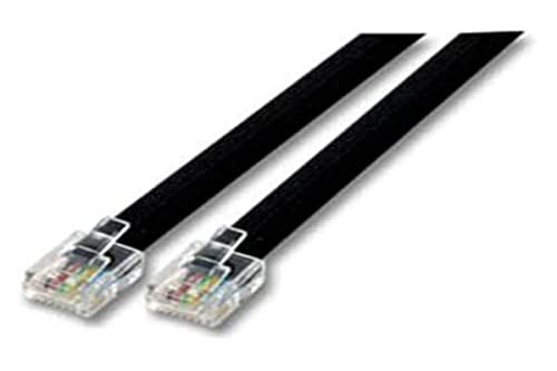 Link Kabel Telefonkabel MT 2 Farbe Schwarz Stecker RJ12 6/6 von LINK