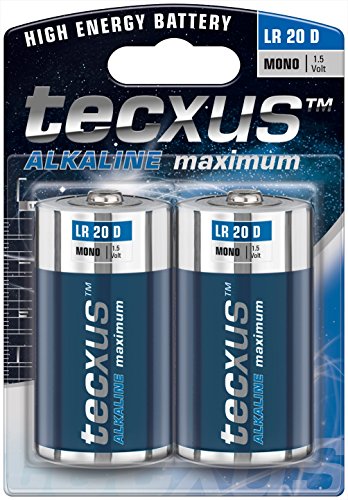 Mono (LR20 / D) Batterien Alkaline 1,5 V mit langer Lebensdauer, 2er Pack von LINK