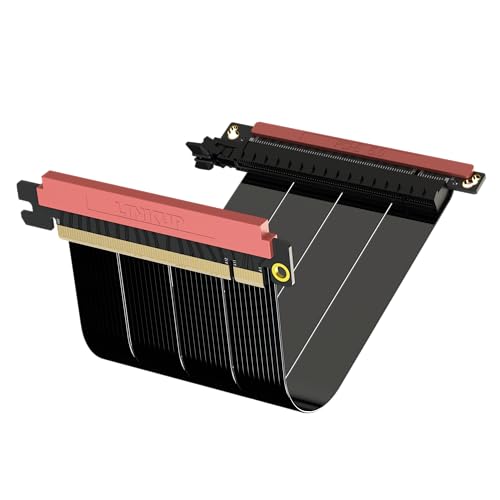 LINKUP - AVA5 PCIE 5.0 Riser-Kabel | RTX5090 RX9070 GPU Bereit | x16 128GB/s Geschwindigkeit | PCIe 4.0 Kompatibel | Entwickelt für Mini ITX Gehäuse | Dual Reverse Schwarz 22cm LINKUP - AVA5 PCIE 5.0 Riser-Kabel | RTX5090 RX9070 GPU Bereit | x16 128GB/s Geschwindigkeit | PCIe 4.0 Kompatibel | Entwickelt für Mini ITX Gehäuse | Dual Reverse Schwarz 22cm von LINKUP
