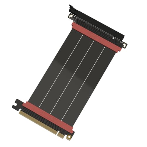 LINKUP - AVA5 PCIE 5.0 Riser-Kabel | RTX5090 RX9070 GPU Bereit | x16 128GB/s Geschwindigkeit | PCIe 4.0 & WRX80/WRX90E Kompatibel | Gerade, Schwarz 15cm (Gesamtlänge 19cm) LINKUP - AVA5 PCIE 5.0 Riser-Kabel | RTX5090 RX9070 GPU Bereit | x16 128GB/s Geschwindigkeit | PCIe 4.0 & WRX80/WRX90E Kompatibel | Gerade, Schwarz 15cm (Gesamtlänge 19cm) von LINKUP