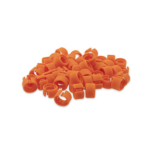 LINKUP - Cat7 30AWG Bunte Ringe zur Kabelidentifikation - Orange (50er Pack) von LINKUP