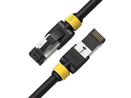 LINKUP - Getestet mit Versiv┃Cat7 Ethernet Patchkabel - 150cm (3er Pack) 10G Doppelt geschirmt RJ45 s/FTP Netzwerk Internet LAN Schalttafel Router Gaming Extreme Höchstgeschwindigkeit┃26AWG Schwarz von LINKUP