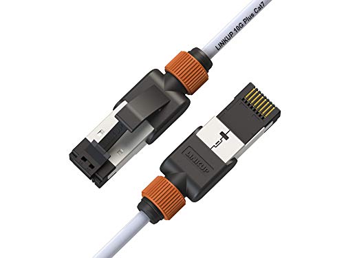 LINKUP - Getestet mit Versiv┃Cat7 Ethernet Patchkabel - 90cm (12er Pack) 10G Doppelt geschirmt RJ45 S/FTP┃Netzwerk Internet LAN Schalttafel Router Gaming Extreme Höchstgeschwindigkeit┃30AWG Weiß von LINKUP