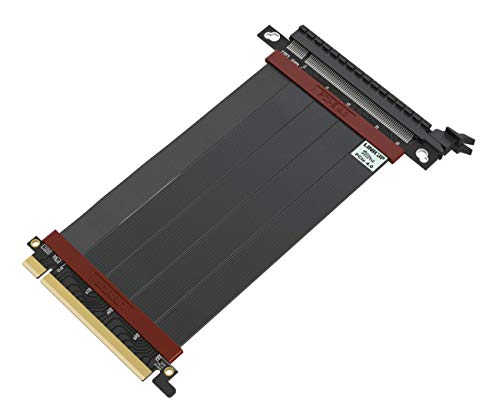LINKUP - Ultra PCIe 4.0 X16 Riser-Kabel [RTX4090 RX6950XT x570 B550 Z690 Getestet] Geschirmte Vertikale Gaming-PCI-Express-Gen4-Montage┃Gerade Buchse (15cm) 3.0 Gen3 & TT-Kompatibel von LINKUP