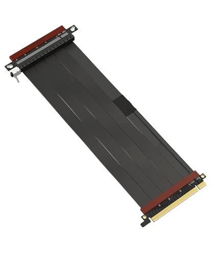 LINKUP - Ultra PCIe 4.0 X16 Riser-Kabel [RTX4090 RX6950XT x570 B550 Z690 Getestet] Geschirmte Vertikale Gaming-PCI-Express-Gen4-Montage┃Umgekehrter GPU-Sockel (27cm) Entwickelt für ITX von LINKUP
