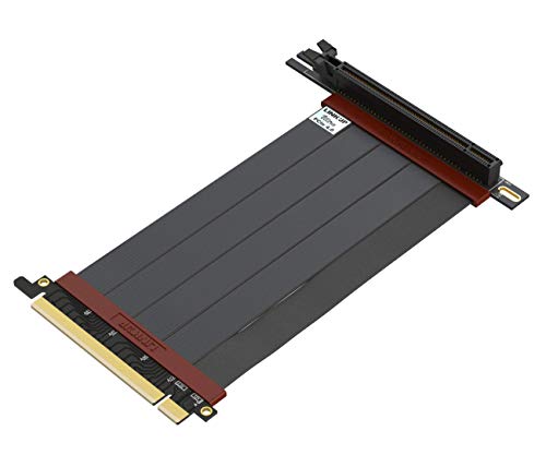 LINKUP - Ultra PCIe 4.0 X16 Riser-Kabel [RTX4090 RX6950XT x570 B550 Z690 Getestet] Geschirmte Vertikale Gaming-PCI-Express-Gen4-Montage┃Universal 90-Grad-Buchse (15cm) 3.0 Gen3-Kompatibel von LINKUP