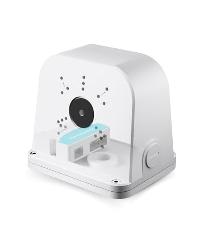 LINOVISION 2 Port PoE Extender für den Außenbereich mit Universal-Montagebox für Zwei IP-Kameras, Stromversorgung über Ethernet-Kabel von LINOVISION