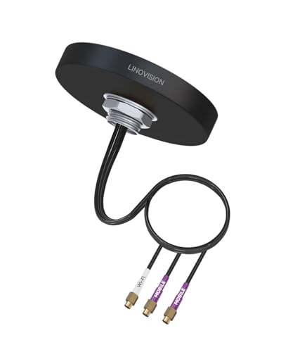 LINOVISION 4G LTE MIMO und WiFi 3-in-1 Combo Antenne, 2X 4G LTE und 1x Dual Band Wi-Fi, Outdoor Dach SMA Antenne für IOT-R32, Inhand IR302, Teltonika RUT241/RUT240 von LINOVISION