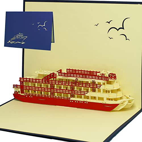 LINPopUp®, LIN17170, POP-UP 3D Grußkarte Karte Reisegutschein Kreuzfahrten Schiffsreisen Seereisen, N115 von LINPOPUP
