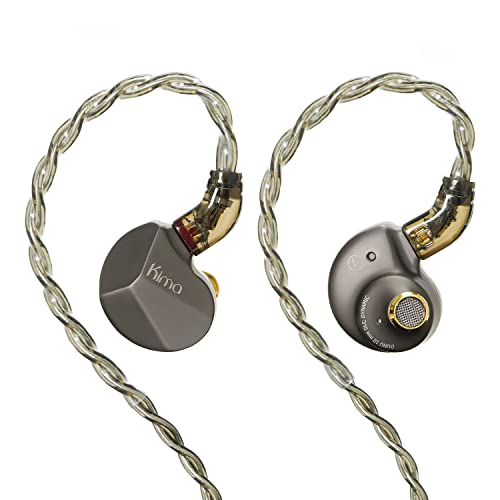 LINSOUL DUNU Kima Classic In-Ear Monitor, 10mm dynamischer Treiber HiFi Kopfhörer IEM, kabelgebundener Ohrhörer, abnehmbares versilbertes Einkristall-Kupferkabel für Musiker Audiophile von LINSOUL