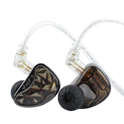 LINSOUL KZ AS24 Pro 12BA Drivers In-Ear Monitor, abstimmbare HiFi IEM, kabelgebundene Ohrhörer mit abnehmbarem versenktem 2pin versilbertem Kabel für Audiophile Musiker (Standard, Mit MIC) von LINSOUL
