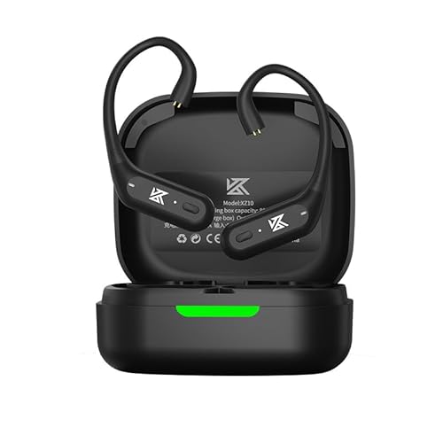 LINSOUL KZ XZ10 Wireless Earhook für In-Ear-Monitor, IEM Kopfhörer Bluetooth-Adapter mit Ladekoffer, Lange Akkulaufzeit und Ultra-niedrige Latenz für KZ ZS10 PRO, ZSN PRO X, AS10 und ZST von LINSOUL