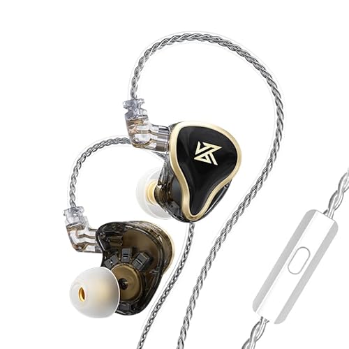 LINSOUL KZ ZAS 7BA+1DD In-Ear Monitor, HiFi Bass Ohrhörer, Gaming Ohrhörer, Hybrid IEM Ohrhörer mit versenktem abnehmbarem Kabel für Audiophile Musiker von LINSOUL