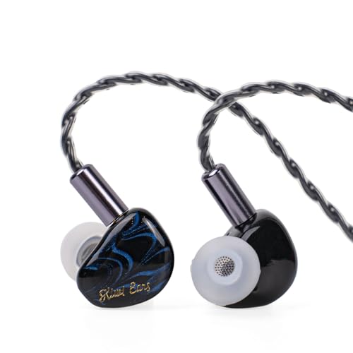 LINSOUL Kiwi Ears Cadenza 10mm Beryllium Dynamic Driver IEM 3D Printed with Detachable Interchangeable Plug 0.78 2pin 3.5mm IEM Cable for Musician (Blue) von LINSOUL