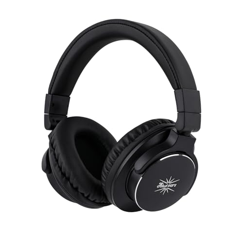 LINSOUL Kiwi Ears Division Offenes Ohr Kopfhörer, 40mm Dynamischer Treiber Monitoring Kopfhörer, Kabelgebundenes Gaming Kopfhörer, DJ Kopfhörer für Professionelle Musiker Ingenieure (Schwarz) von LINSOUL