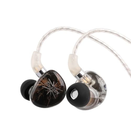 LINSOUL Kiwi Ears x Crinacle: Singolo In-Ear-Monitor, 11 mm dynamischer Treiber, kabelgebundene Ohrhörer, HiFi IEM Gaming-Kopfhörer mit KARS, abnehmbares IEM-Kabel für Musiker Studio(Schwarz) von LINSOUL