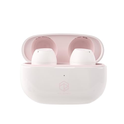 LINSOUL Rose Technics Ceramics Kabellose Ohrhörer, 10mm DD HiFi Gaming Ohrhörer, Bluetooth 5.3 Ohrhörer, mit ENC Noise Cancelling, Dual Connect, 60ms Latenz für Workout (Rosa) von LINSOUL