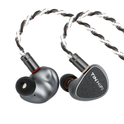 LINSOUL TIN HiFi T5S in Ear Monitor, Dynamischer Treiber mit Topping-Membran HiFi-IEMs Kopfhörer, Wired Earbud mit abnehmbarem 2pin Kabel für Musiker Audiophile (T5S) von LINSOUL