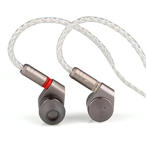 LINSOUL TINHIFI T2 HiFi 2DD Double Dynamic Drive in Ear Earphone Bass DJ Metal Headphones, 3.5 mm 2pin von LINSOUL