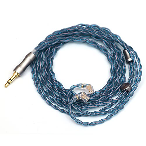 LINSOUL Tripowin Altea Upgraded 6N OCC Litz 4 Adern HiFi Kopfhörerkabel, 26 AWG hochreine monokristalline Kupferdrähte für In-Ear-Kopfhörer (Recessed 2pin, 3.5mm, Altea) von LINSOUL