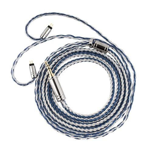 LINSOUL Tripowin C-01 IEM-Kabel, 16-adriges Hybrid-Kupfer-Silber-Kopfhörerkabel, OFC und versilbertes Kupfer HiFi-Ersatzkabel für kabelgebundene Kopfhörer (2Pin, 3.5mm) von LINSOUL