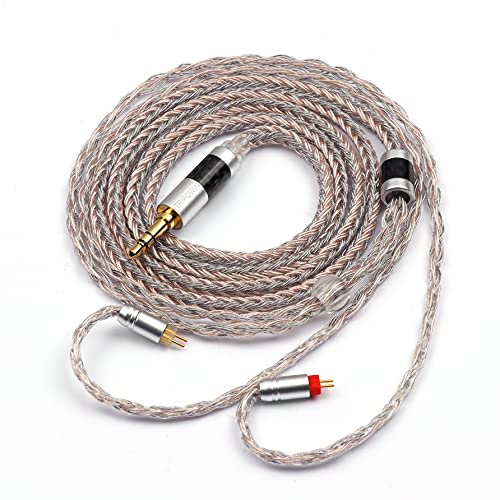 LINSOUL Tripowin Jelly Upgraded 21 Core HiFi Kopfhörer Kabel mit Versilbertem OCC + Legierung Kupfer Graphen + OCC gemischtes geflochtenes Kabel für Audiophile Musiker(0,78mm 2pin) von LINSOUL
