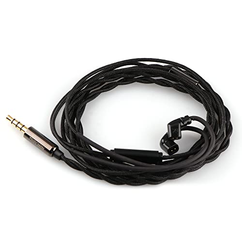 LINSOUL Tripowin Zombur 4N High Purity OFC Oxygen Free Cable HiFi IEM Cable with Microphone, Cotton Yarn Outer Layer for Audiophile Replacement Cable (with Mic, 3.5, Recessed 2pin) von LINSOUL