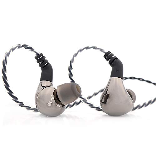 Linsoul BLON BL-03 HiFi 10mm Carbon-Membran dynamischer Treiber In-Ear Kopfhörer mit 0,78mm 2pol. abnehmbarem Kabel (mit Mic, Braun) von LINSOUL