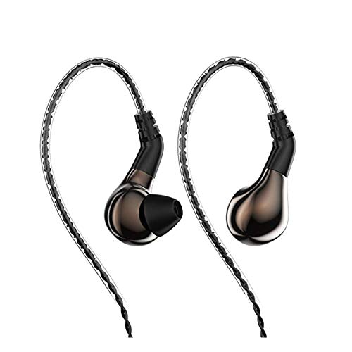LINSOUL BLON BL-03 HiFi 10mm Carbon-Membran dynamischer Treiber In-Ear Kopfhörer mit 0,78mm 2pol. abnehmbarem Kabel (ohne Mic, Braun) von LINSOUL