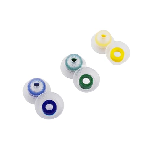 Linsoul TANGZU Tang Sancai Enge Bohrung, Medizinische Silikon-Ohrstöpsel für IEMs, Ersatz-Silikon-IEM-Tips, für KZ ZS10 Pro 2, SuperMix 4,Hype4,Orchestra Lite, Ohrhörer (S+M+L, 3 Paare) von LINSOUL