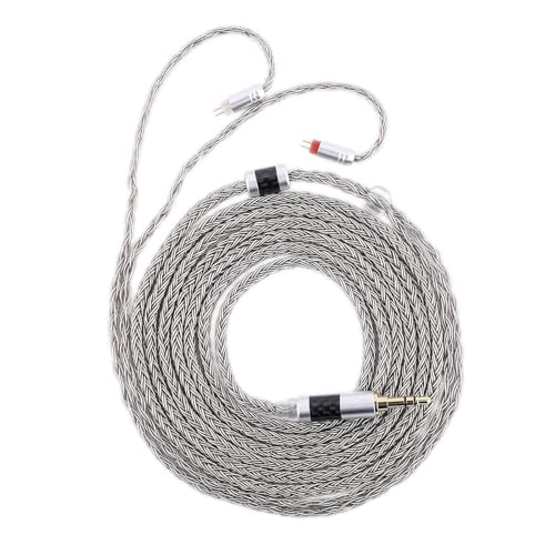 Linsoul Tripowin Zonie IEM-Kabel, 2m Langes Ohrhörer-Kabel, 16-adriges Versilbertes Kopfhörerkabel, In-Ear-Monitor-Kabel für Audiophile Musiker(0,78mm 2pin) von LINSOUL