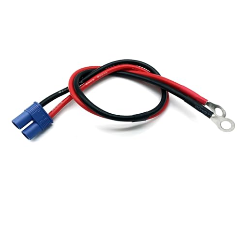 EC8 Buchse auf 8mm O-Ring Anschluss Adapter Verlängerungskabel 50cm 8AWG Draht für RC Auto ESC-Starthilfe-Notstromkabel Kfz-Notfallbatterie EC8 Buchse auf 8mm O-Ring Anschluss Adapter Verlängerungskabel 50cm 8AWG Draht für RC Auto ESC-Starthilfe-Notstromkabel Kfz-Notfallbatterie von LINSYRC
