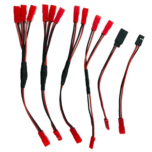 JST Stecker Splitter Kabel, JST Stecker auf Buchse Stecker Parallel Adapter Y Harness JST auf JR Adapter für Traxxas TRX-4 RC Auto Crawler LKW Kühlventilator ESC Batterie Motor 6er-Pack JST Stecker Splitter Kabel, JST Stecker auf Buchse Stecker Parallel Adapter Y Harness JST auf JR Adapter für Traxxas TRX-4 RC Auto Crawler LKW Kühlventilator ESC Batterie Motor 6er-Pack von LINSYRC