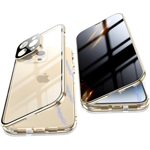Anti spy Hülle für iPhone 12 Pro Max 360 Grad Ganzkörper HandyHülle eingebaut Panzer Glas Sichtschutz Schutz Folie und Kamera len's Cover Stoßfest Komplettschutz Anti Peeping Case,Golden Anti spy Hülle für iPhone 12 Pro Max 360 Grad Ganzkörper HandyHülle eingebaut Panzer Glas Sichtschutz Schutz Folie und Kamera len's Cover Stoßfest Komplettschutz Anti Peeping Case,Golden von LIONO