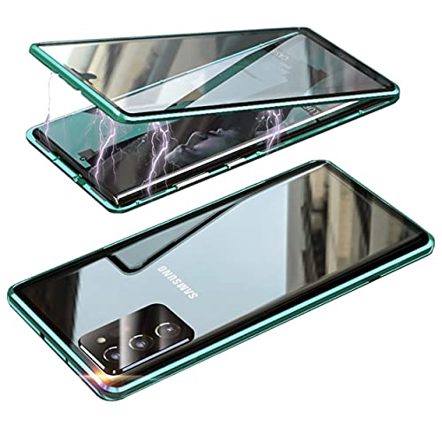 Hülle für Samsung Galaxy S20 FE 360 Grad Stoßfeste Rundumschutz Magnetische Hartglas mit Vorderseite und Rückseite Metallrahmen Ultra Dünn Handyhülle Case mit DisplaySchutz foile,Grün Hülle für Samsung Galaxy S20 FE 360 Grad Stoßfeste Rundumschutz Magnetische Hartglas mit Vorderseite und Rückseite Metallrahmen Ultra Dünn Handyhülle Case mit DisplaySchutz foile,Grün von LIONO