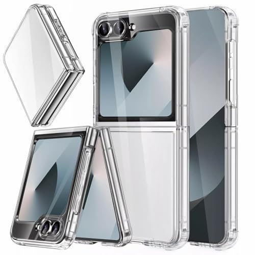 LIONO case Hülle für Samsung Galaxy Z Flip 6 5G, Transparent Silikon Fallschutz Stoßfest Schutzhülle mit Displayschutzfolie LIONO case Hülle für Samsung Galaxy Z Flip 6 5G, Transparent Silikon Fallschutz Stoßfest Schutzhülle mit Displayschutzfolie von LIONO case