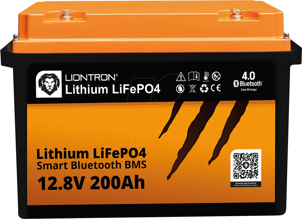 LIO 12200LX-MA - Lithium-Akku, LiFePO4, 12,8 V, 200 Ah, BT BMS, Arctic / Marine von LIONTRON