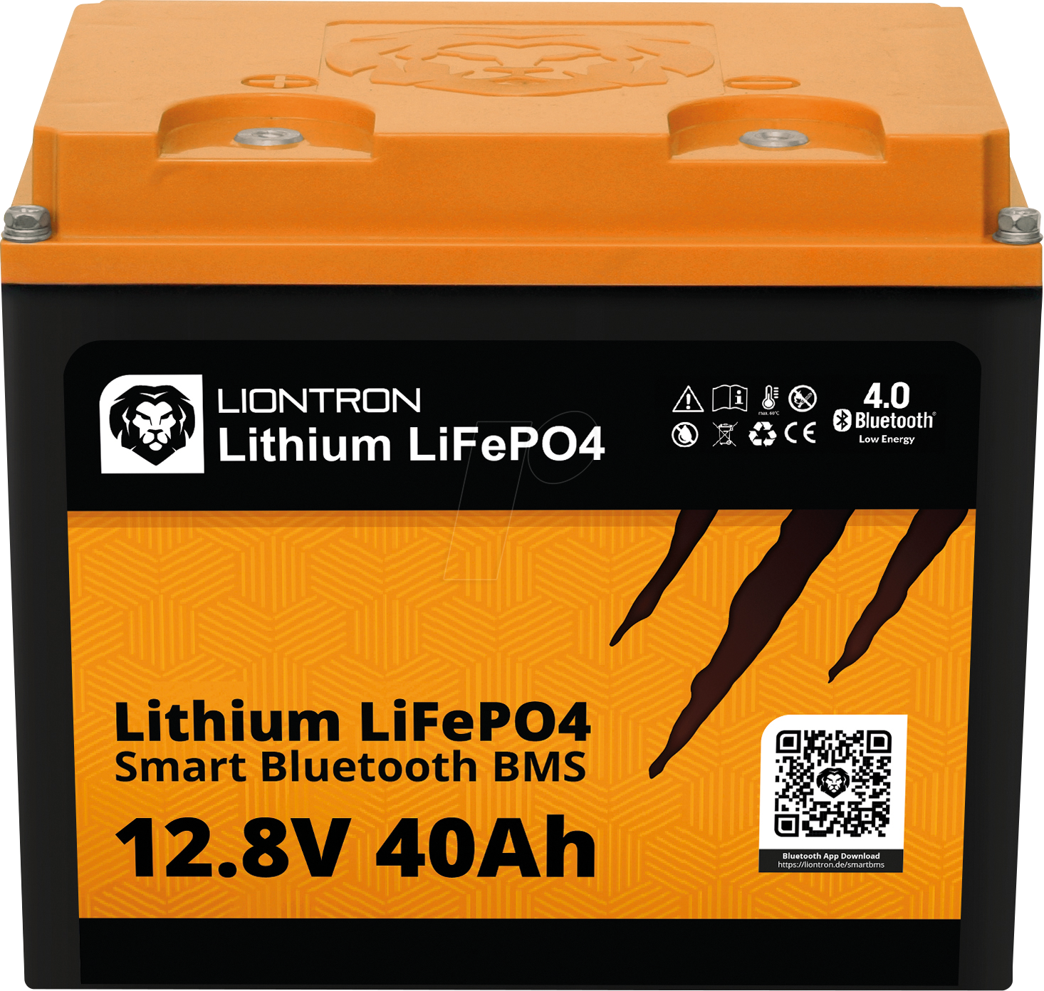 LIO 1240LX - Lithium-Akku, LiFePO4, 12,8 V, 40 Ah, BT BMS von LIONTRON