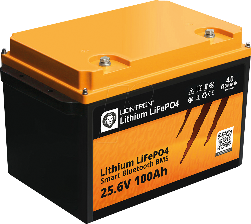 LIO 24100LX-MA - Lithium-Akku, LiFePO4, 25,6 V, 100 Ah, BT BMS, Arctic / Marine von LIONTRON