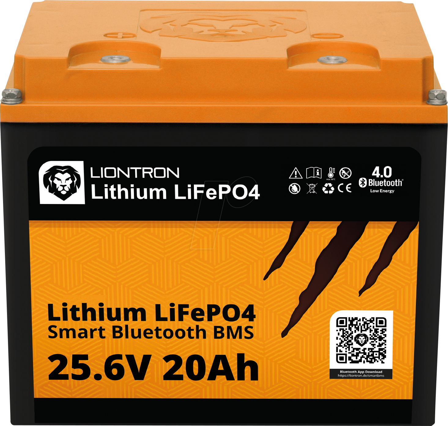 LIO 2420LX - Lithium-Akku, LiFePO4, 25,6 V, 20 Ah, BT BMS von LIONTRON