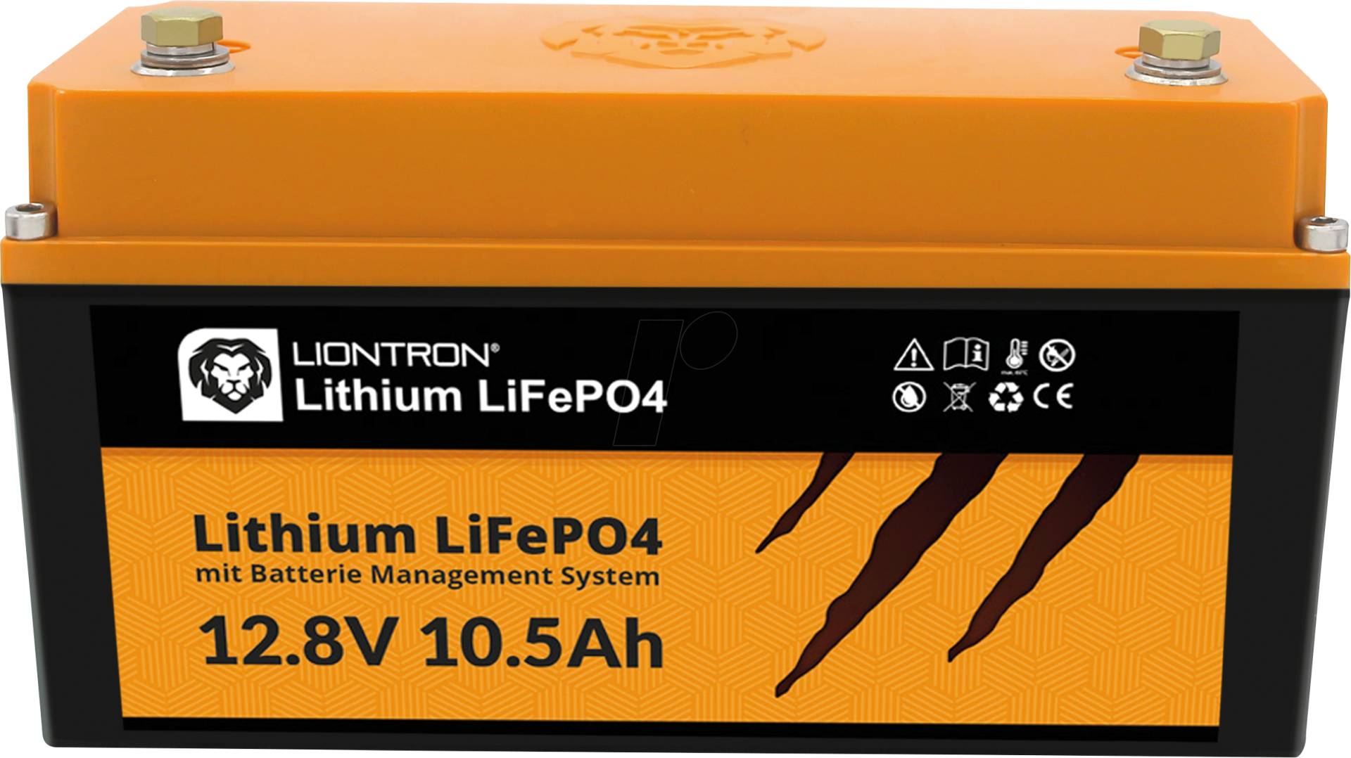LIO LI1210LX - Lithium-Akku, LiFePO4, 12,8 V, 10,5 Ah, BMS von LIONTRON