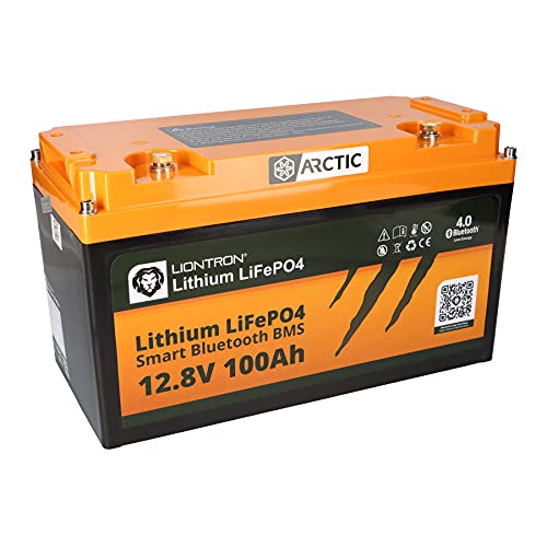 LIONTRON LiFePO4 12,8V 100Ah LX Arctic; 1280Wh; geeignet für die Verwendung bis -30°C mit BMS und Bluetooth Überwachung; für Wohnmobil oder Boot 344x172x202mm - LISMART12100LX-A von LIONTRON