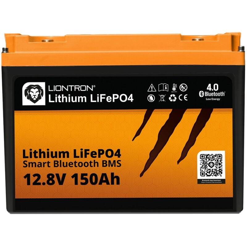LIONTRON LiFePO4 12,8V 150Ah LX Smart BMS mit Bluetooth - All In 1 - mit 0% MwSt nach §12 Abs. 3 UstG von LIONTRON