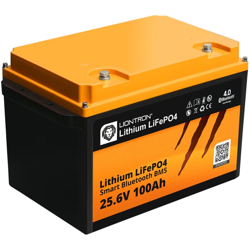 LIONTRON LiFePO4 25,6V 100Ah LX Smart BMS mit Bluetooth - All In 1 - Marine - mit 0% MwSt nach §12 Abs. 3 UstG von LIONTRON