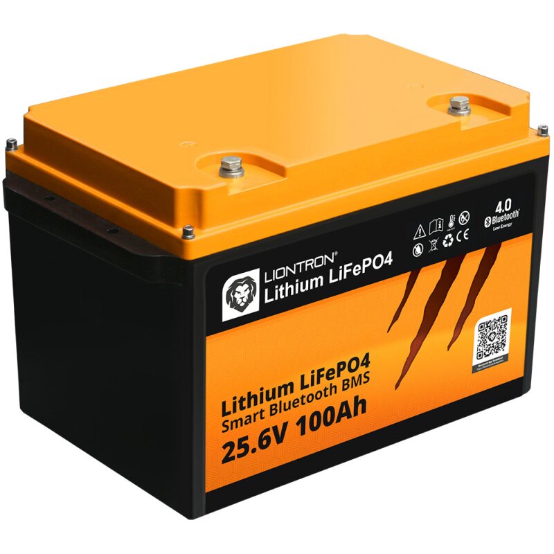 LIONTRON LiFePO4 25,6V 100Ah LX Smart BMS mit Bluetooth - All In 1 - Marine von LIONTRON