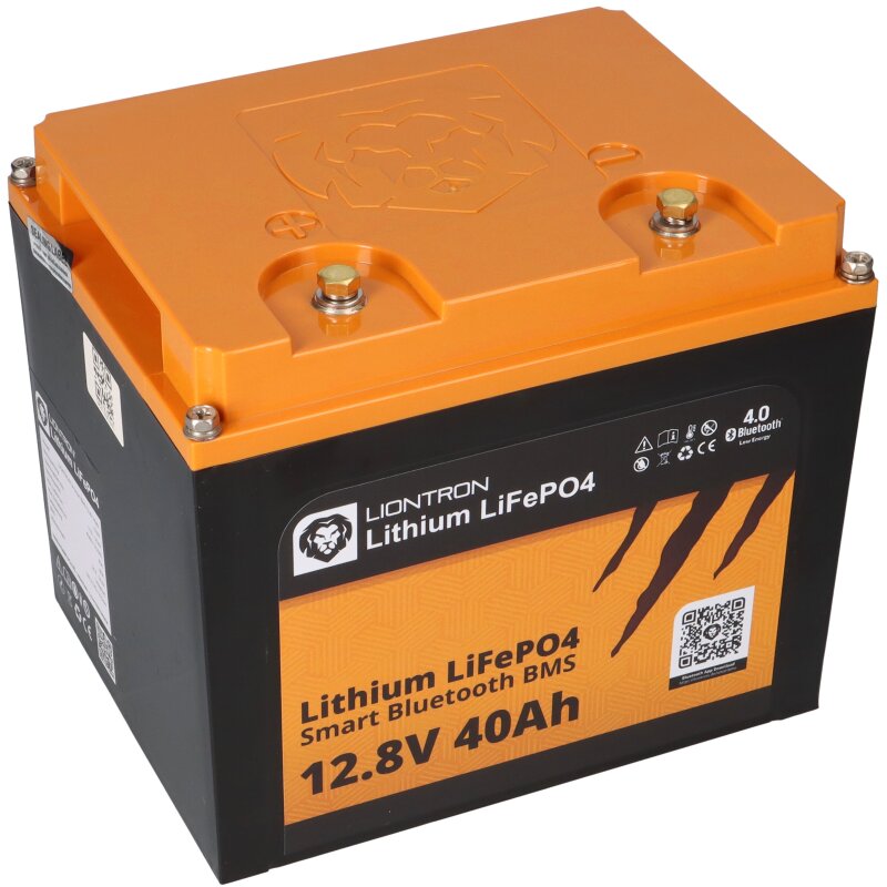 LIONTRON LiFePO4 Akku 12,8V 40Ah LX Smart BMS mit Bluetooth mit 0% MwSt nach §12 Abs. 3 UstG von LIONTRON