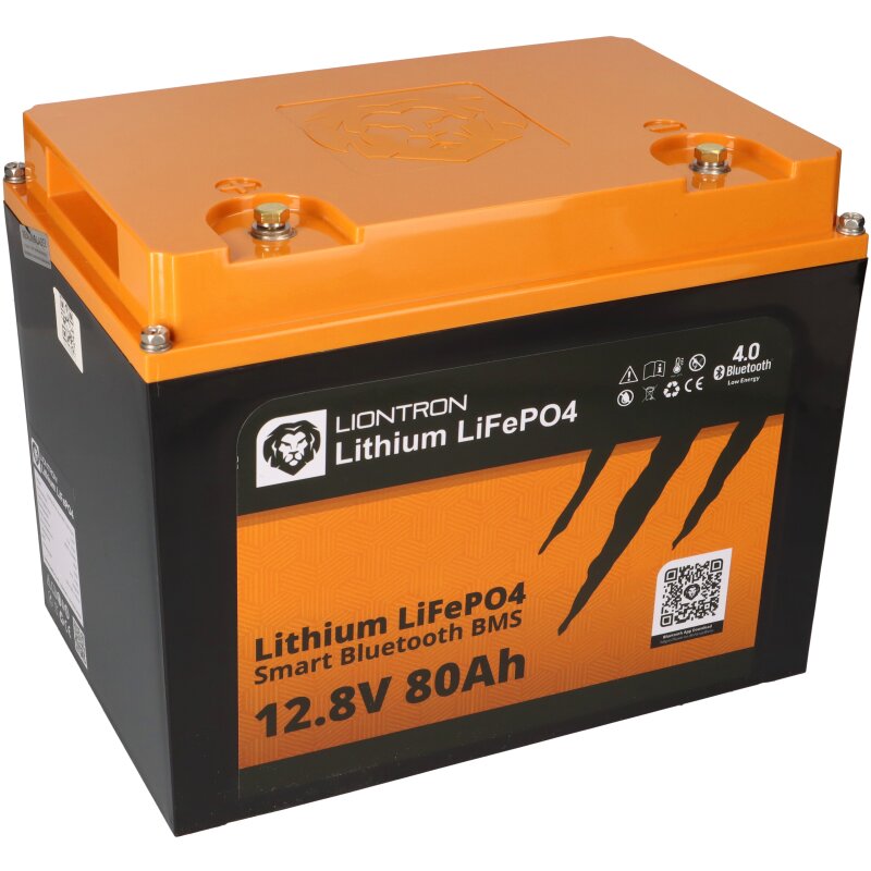 LIONTRON LiFePO4 Akku 12,8V 80Ah LX Smart BMS mit Bluetooth von LIONTRON