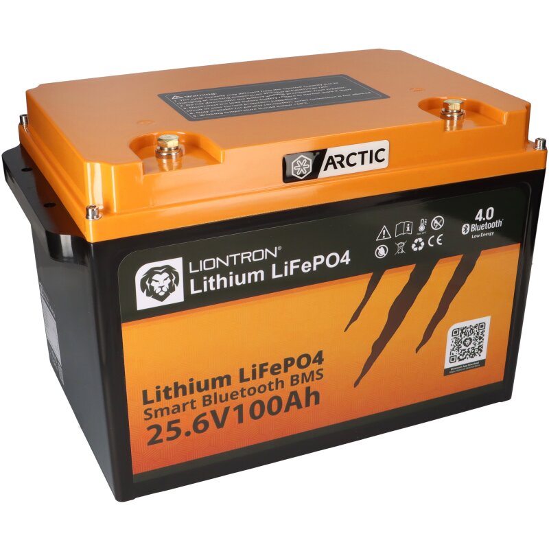 LIONTRON LiFePO4 Akku 25,6V 100Ah LX Arctic bis -30°C BMS mit Bluetooth mit 0% MwSt nach §12 Abs. 3 UstG von LIONTRON